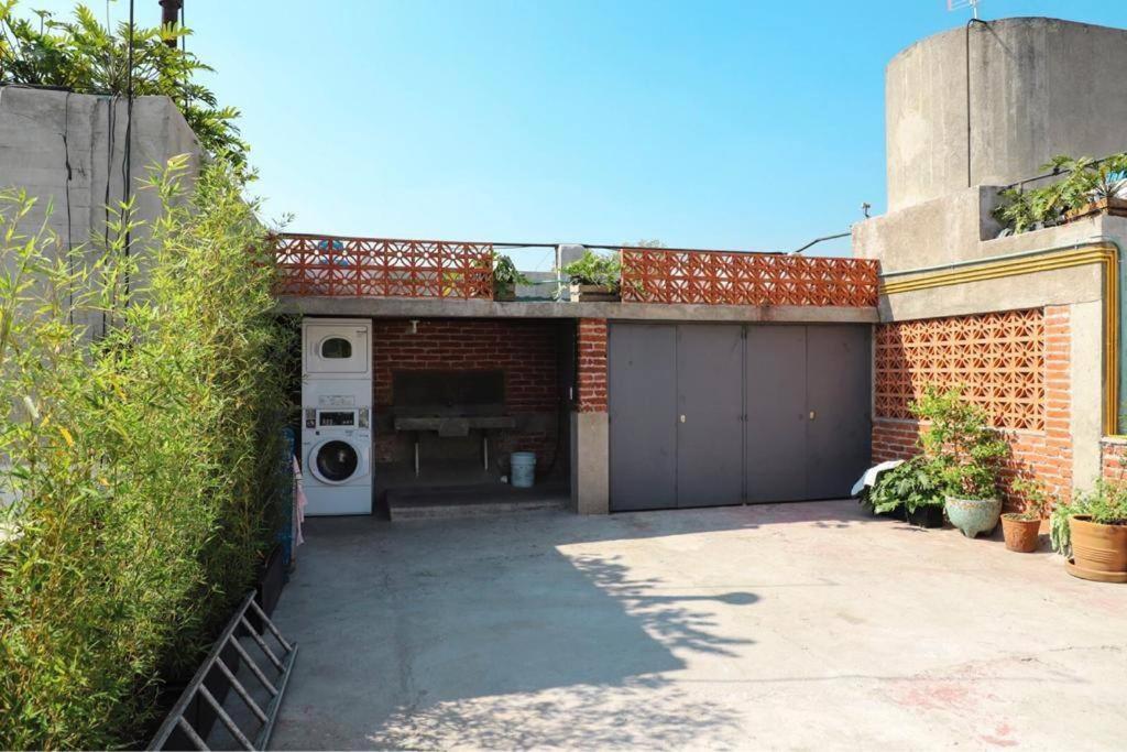 New Mex Inspired Bo-Ho Chic Apartment With Private Patio And Roof Terrace เม็กซิโกซิตี้ ภายนอก รูปภาพ