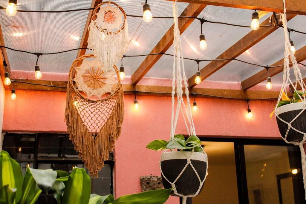 New Mex Inspired Bo-Ho Chic Apartment With Private Patio And Roof Terrace เม็กซิโกซิตี้ ภายนอก รูปภาพ