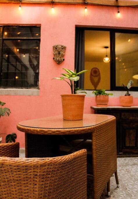New Mex Inspired Bo-Ho Chic Apartment With Private Patio And Roof Terrace เม็กซิโกซิตี้ ภายนอก รูปภาพ